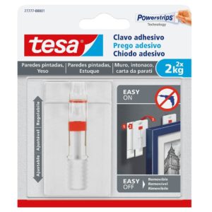 Tesa Prego Adesivo Ajustável Parede Pintada 2Kg