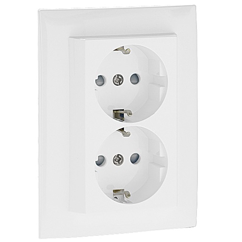 Efapel Tomada Dupla Schuko Monobloco com Obturador 90332 C