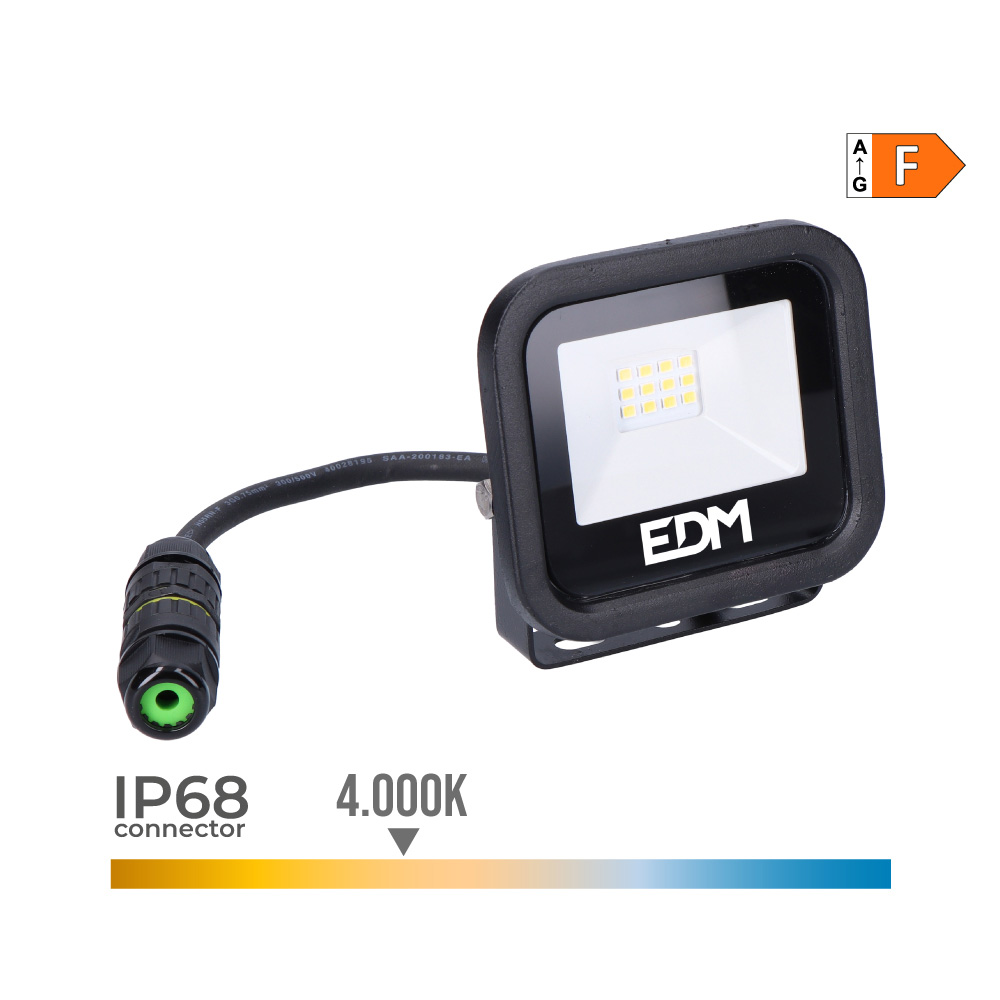 Projetor LED 10W 800Lm 4000K