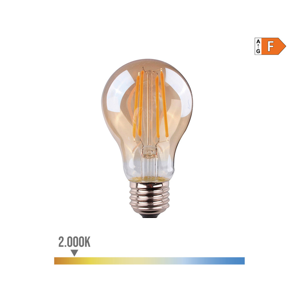 Lâmpada Filamento LED E27 6W 2000K Ref:98625