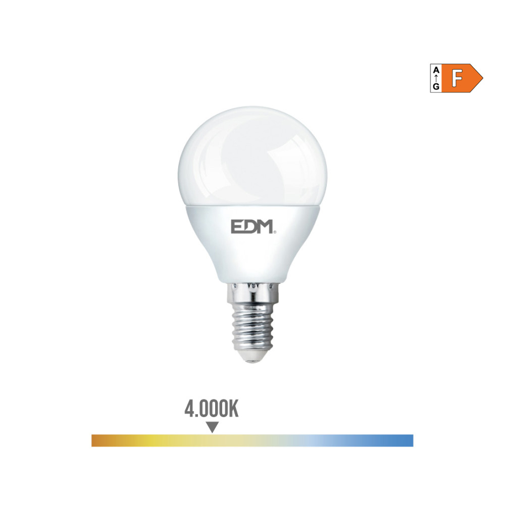 Lâmpada LED E14 7W 4000K Ref:98342